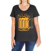 iowa city beer Ladies Curvy T-Shirt