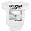 September Girl Facts Virgo Baby Onesie