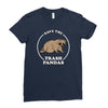 save the trash pandas Ladies Fitted T-Shirt