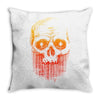 skull gradient Throw Pillow