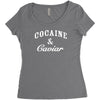 cocaine and caviar   mens hoodie cocain Women's Triblend Scoop T-shirt