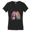 Cosmic Breath Women's V-Neck T-Shirt
