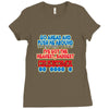 push me around grandma Ladies Fitted T-Shirt