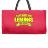 if life gives you lemons, add vodka t shirt Weekender Totes