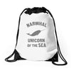 narwhals Drawstring Bags