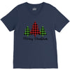 lumberjack tree merry christmas V-Neck Tee