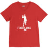 finger wag batle royal gaming V-Neck Tee