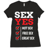 Sex Yes Please Ladies Fitted T-Shirt