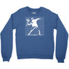 with banksy flower bomb print Crewneck Sweatshirt