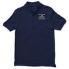case ih red tractor boy comin' through Men's Polo Shirt