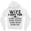 I Love you Wife Zipper Hoodie