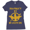 District 12 We Salute You Ladies Fitted T-Shirt
