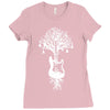 nature guitar white tree music banksy art Ladies Fitted T-Shirt