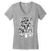 point and click Women's V-Neck T-Shirt