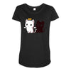 purr evil 2 Maternity Scoop Neck T-shirt