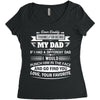 Dear Daddy... Women's Triblend Scoop T-shirt