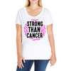 strong than cancer Ladies Curvy T-Shirt