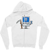 blue screen of death Zipper Hoodie