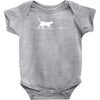 rope heart cat Baby Bodysuit