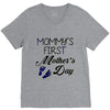 mommys first mothers day V-Neck Tee