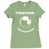 piscine t shirt personnalis&eacute; votre nom 8 ball arnaqueur Ladies Fitted T-Shirt