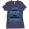 The Best Poppy Was Born In October Ladies Fitted T-Shirt