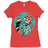 skullchain saw Ladies Fitted T-Shirt