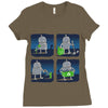 saving the world, one small step at a time Ladies Fitted T-Shirt