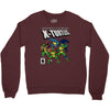 x turtles, mutants in a half shell Crewneck Sweatshirt