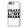 crazy lady shark iPhone 8 Plus Case