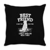 Best Friend Golden Throw Pillow