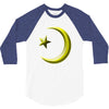gay pride star and crescent 3/4 Sleeve Shirt