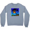 florida palm trees sunset Crewneck Sweatshirt