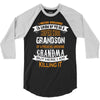 Super Cool Grandson Of A Freaking Awesome Grandma 3/4 Sleeve Shirt