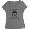 batshit crazy mini Women's Triblend Scoop T-shirt