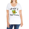 world's best mommy with flowers Ladies Curvy T-Shirt