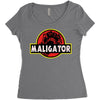 Maligator Women's Triblend Scoop T-shirt