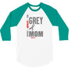 I Wear Grey For My Mom (Brain Cancer Awareness) 3/4 Sleeve Shirt