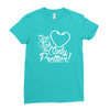 girls fish too only prettier Ladies Fitted T-Shirt