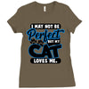 I May Not Be Perfect But My Cat Loves Me Ladies Fitted T-Shirt