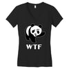 wtf panda Women's V-Neck T-Shirt