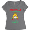 christmas baking team crew angel Women's Triblend Scoop T-shirt