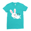 gym rabbit Ladies Fitted T-Shirt