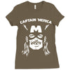 captain 'merica Ladies Fitted T-Shirt