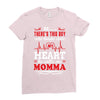 There's This Boy Who Stole My Heart He Calls Me Momma Ladies Fitted T-Shirt