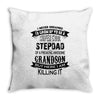 Super Cool Stepdad Of A Freaking Awesome Grandson Throw Pillow
