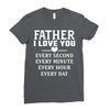 I Love You Father Ladies Fitted T-Shirt