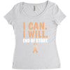 I Can I Will End Of The Story Women's Triblend Scoop T-shirt