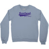 scotland born and raised retro white &amp; navy international country Crewneck Sweatshirt