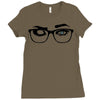 glasses Ladies Fitted T-Shirt
